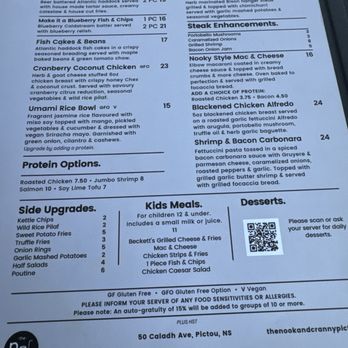 The Nook and Cranny - Menu July 2024 - Pubs Near Me - Pictou, Nova Scotia