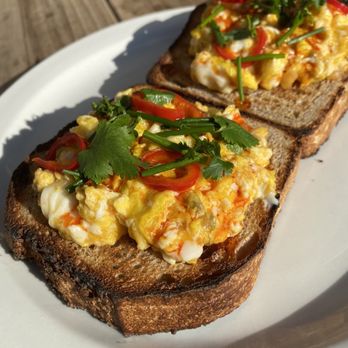 Bica - Soft egg tartine - Mediterranean Near Me - San Diego, California Bica - Soft egg tartine - Mediterranean Near Me - San Diego, California