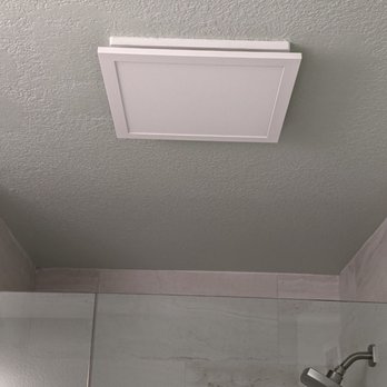 So Cal WoodWorks - New single fan and light replaced the old 2 separate units - Cabinetry Near Me