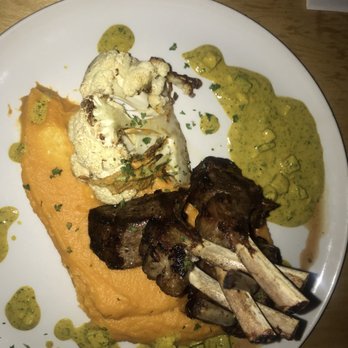 BB's - Rack of lamb w awesome sweet potato purée & cauliflower - New American Near Me - Jacksonville, Florida