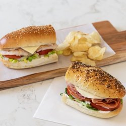 DiBella's Subs - DiBella's 5" mini sub. Featuring our classic turkey sub on sesame bread and our famous Godfather sub on everything bread.