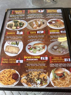 Menu photo 1 El Michoacano Pacoima, CA
