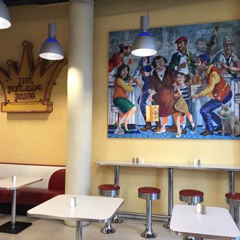 Roanoke Weiner Stand - a painting of a group of people in a restaurant - Hot Dogs Near Me - Roanoke, Virginia