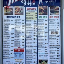 Updated menu as of 8/12/24
