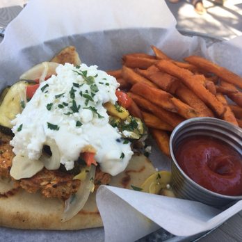 Union - The Olympus sandwich. Not huge, but tasty! We subbed sweet potato fries. - Diners Near Me - Fort Collins, Colorado Union - The Olympus sandwich. Not huge, but tasty! We subbed sweet potato fries. - Diners Near Me - Fort Collins, Colorado