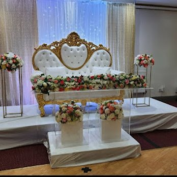Mega Party Rental - Mega Party Rental - Center table with throne for two - Party Supplies Near Me Mega Party Rental - Mega Party Rental - Center table with throne for two - Party Supplies Near Me