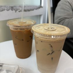 Departure Lounge - Iced chai latte, iced vanilla latte