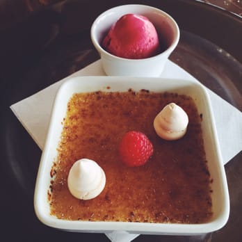 Aqua - Creme Brulee with Raspberry Sorbet! - Seafood Near Me - Dublin, D