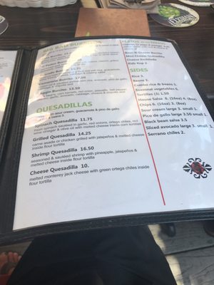 Menu photo 7 Barrio Eat Mexican Carlsbad, CA