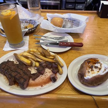 Texas Roadhouse - 16oz Sirloin Medium Well. Baked Sweet Potato - Steakhouses Near Me - Houston, Texas Texas Roadhouse - 16oz Sirloin Medium Well. Baked Sweet Potato - Steakhouses Near Me - Houston, Texas