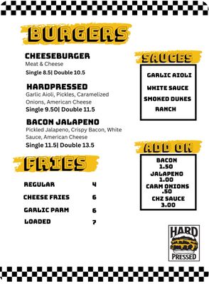 Hard Pressed Burgers by null