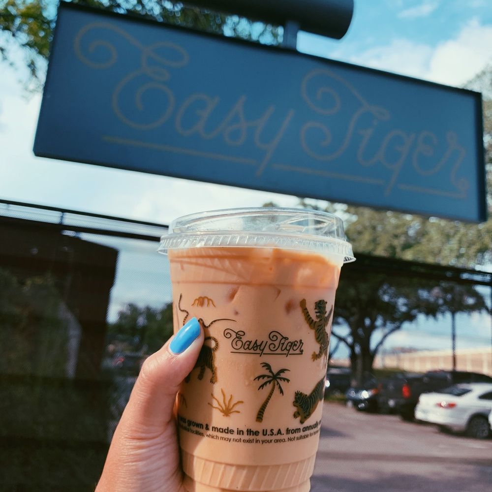 Easy Tiger - Iced Vanilla Latte - Beer Gardens Near Me - Austin, Texas Easy Tiger - Iced Vanilla Latte - Beer Gardens Near Me - Austin, Texas