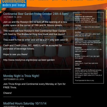Continental Modern Pool Lounge - Nothing about non US! Terrible place - Pool Halls Near Me - Arlington, Virginia Continental Modern Pool Lounge - Nothing about non US! Terrible place - Pool Halls Near Me - Arlington, Virginia