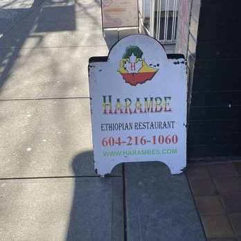 Harambe Restaurant - Sign - Ethiopian Near Me - Vancouver, British Columbia