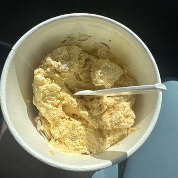 Pure Water and Ice Cream - Old butter pecan ice cream  with old slice walnut toppings. It's so gross. Be aware it's a new Owner. Stay away from here - Ice Cream & Frozen Yogurt Near Me - Clovis, California