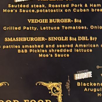 Moe's on Madison - Menu prices $14 & $17 - Restaurants Near Me - Dublin, Georgia