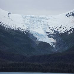 Endicott Arm and Dawes Glacier - The Sumdum Hanging Glacier at the mouth of Endicott Arm Fjord