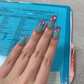 Nail Studio - Color changing SNS with tips - Nail Salons Near Me - Stockbridge, Georgia