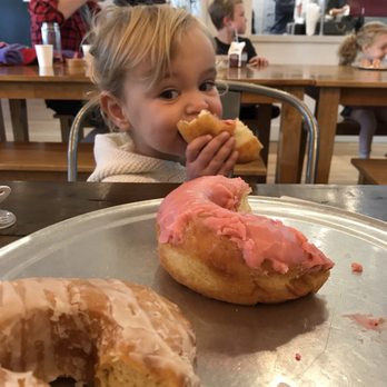 Johnny Doughnuts - These didn't last long. Yum! Vegan sweet potato glazed and raspberry frosted raised - Donuts Near Me - San Rafael, California Johnny Doughnuts - These didn't last long. Yum! Vegan sweet potato glazed and raspberry frosted raised - Donuts Near Me - San Rafael, California