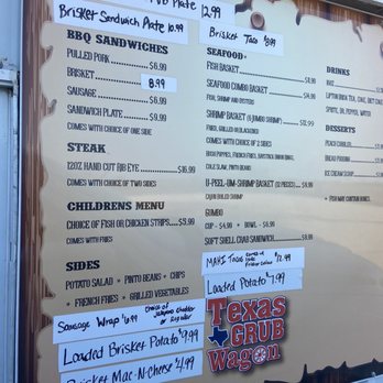 Texas Grub Wagon - Menu - Barbeque Near Me - Falfurrias, Texas Texas Grub Wagon - Menu - Barbeque Near Me - Falfurrias, Texas