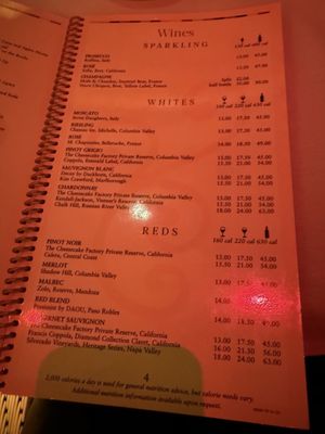 Menu photo 4 The Cheesecake Factory Syracuse, NY Menu photo 4 The Cheesecake Factory Syracuse, NY
