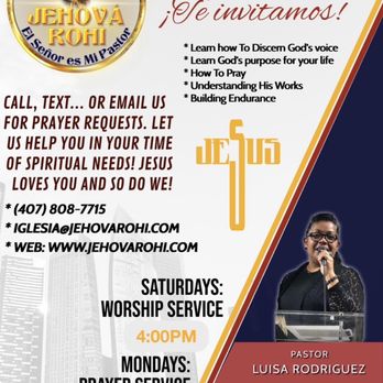 Centro Jehova Rohi - Servicios - Churches Near Me - Orlando, Florida Centro Jehova Rohi - Servicios - Churches Near Me - Orlando, Florida