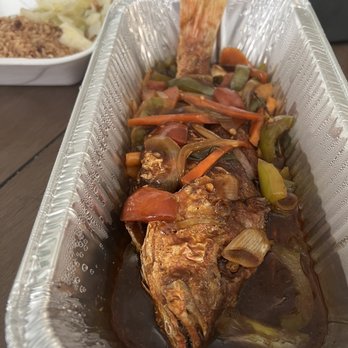 Caribbean Hut - Brown Stew Red Snapper - Caribbean Near Me - Charlotte, North Carolina Caribbean Hut - Brown Stew Red Snapper - Caribbean Near Me - Charlotte, North Carolina