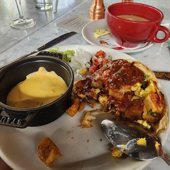 Culinary Dropout - Breakfast Burrito, after deconstruction lol - New American Near Me - Austin, Texas Culinary Dropout - Breakfast Burrito, after deconstruction lol - New American Near Me - Austin, Texas