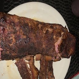 1/2 of the full slab of ribs which was good, plus have a the pathetic over priced no taste brisket 1/2 of the full slab of ribs which was good, plus have a the pathetic over priced no taste brisket