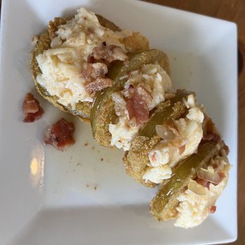 Southern Roots - Fried green tomatoes with bacon jam - Southern Near Me - Jamestown, North Carolina Southern Roots - Fried green tomatoes with bacon jam - Southern Near Me - Jamestown, North Carolina