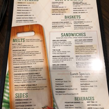 The Skillet Cafe - Menu as of 7/9/19 - American Near Me - Snowflake, Arizona
