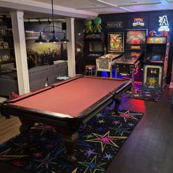 Absolute Billiard Services - The table in it's new and rightful home
