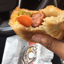 Getting my vegetables today, I suppose. #lostcarrot found in my sausage jalapeño kolache...