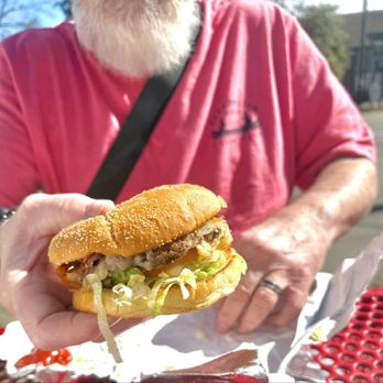 Big Bubba’s Burgers - The daily special w/ cheddar, fried onions, bacon $12.50 ala'cart, $52 for two of us!!! - Burgers Near Me - Allyn, Washington Big Bubba’s Burgers - The daily special w/ cheddar, fried onions, bacon $12.50 ala'cart, $52 for two of us!!! - Burgers Near Me - Allyn, Washington