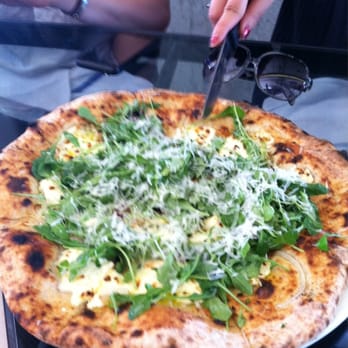 Forge Pizza - Three cheese with arugula (my fave) - Pizza Near Me - Oakland, California Forge Pizza - Three cheese with arugula (my fave) - Pizza Near Me - Oakland, California