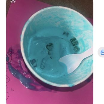 Cold Stone Creamery - This is a photo of the hair that was found in my daughter's ice cream.Disgusting cold stone cremary do better. - Ice Cream & Frozen Yogurt Near Me - Hanover, Maryland