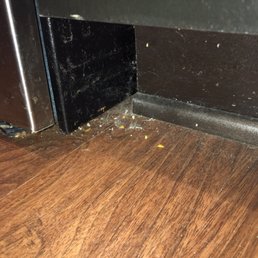 My kitchen floor. they told me the floors had been done, but just not to my standards. If this is your standard then shame on you!