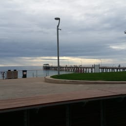 View of Henley  Beach as a storm rolled in