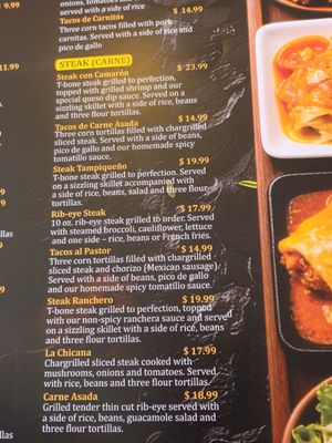 Menu photo 3 El Sabor Azteca Roanoke, VA