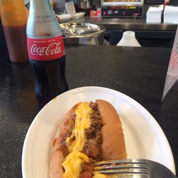 Cordele Recreation Parlor - Chili cheese dog and a bottle of coke - Hot Dogs Near Me - Cordele, Georgia Cordele Recreation Parlor - Chili cheese dog and a bottle of coke - Hot Dogs Near Me - Cordele, Georgia