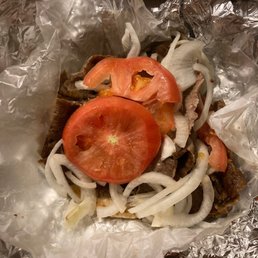 This is the gyro with the semi fresh tomato butt. Pit included!