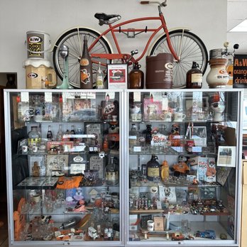 A&W Restaurant - a bicycle on display - Burgers Near Me - Lodi, California