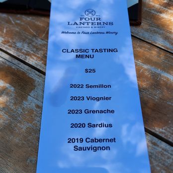 Four Lanterns Winery - Tasting - Wineries Near Me - Paso Robles, California