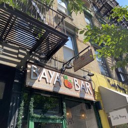 Exterior outside entrance of Baya Bar - Acai & Smoothie Shop - New York, New York Exterior outside entrance of Baya Bar - Acai & Smoothie Shop - New York, New York