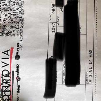 Sierra CDJR of Monrovia - One of the times I took the car in for service. - Auto Repair Near Me - Monrovia, California