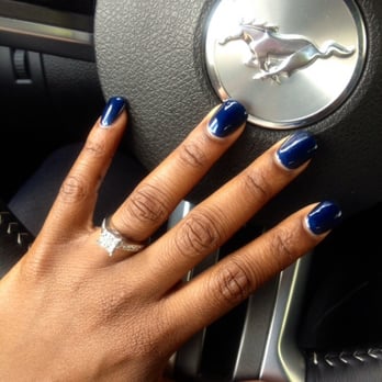 Vogue Nails & Spa - Amy did a great job! This is "midnight blue" #61 on the gel wheel. - Nail Salons Near Me - Katy, Texas
