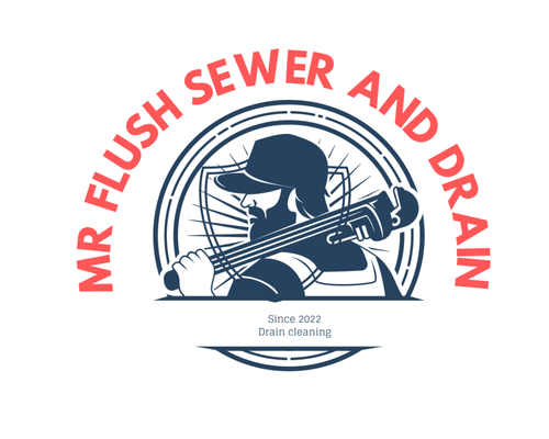 Mr Flush sewer and drain Logo