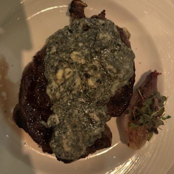 The Palm - Las Vegas - Medium rib eye with blue cheese ! So good !! - Steakhouses Near Me - Las Vegas, Nevada The Palm - Las Vegas - Medium rib eye with blue cheese ! So good !! - Steakhouses Near Me - Las Vegas, Nevada