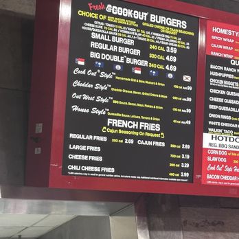 Cook Out - Menus - Fast Food Near Me - Salisbury, Maryland