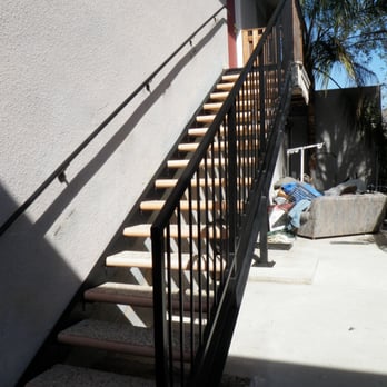 HMH Construction Group - Replacing existing damaged wood and stucco stairs with new Metal stairs include Design, Permit, Construction, City of Pasadena - General Contractors Near Me - Hawthorne, California